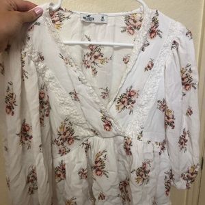Floral Hollister Flowy Blouse